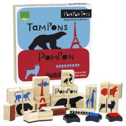 Coffret de tampons de l'artiste sculpteur Pompon 9105<VILAC Flash Sale