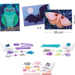 Coffret enfilage perles et fils chenilles "Illuminer la nuit" 9900<Djeco Sale