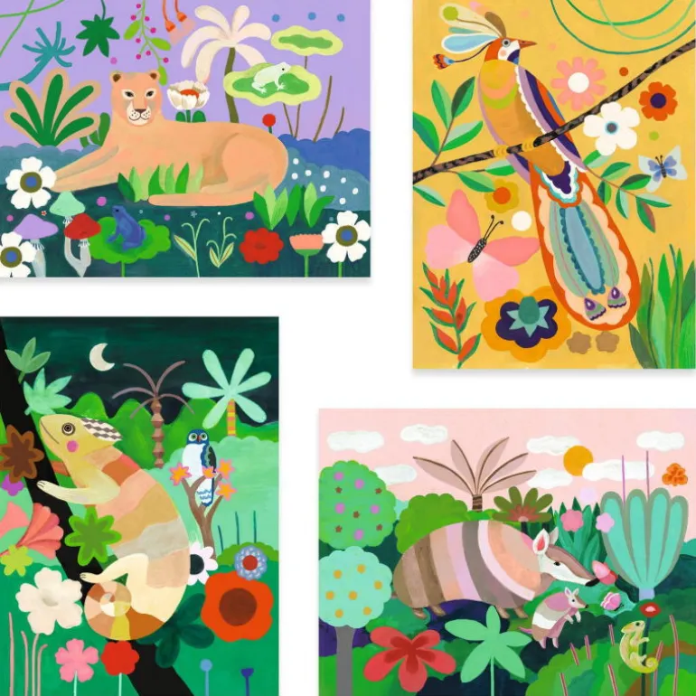 Coffret peinture 3D "Forêt tropicale" 8968<Djeco Fashion