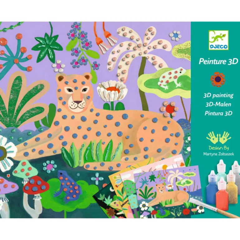 Coffret peinture 3D "Forêt tropicale" 8968<Djeco Fashion