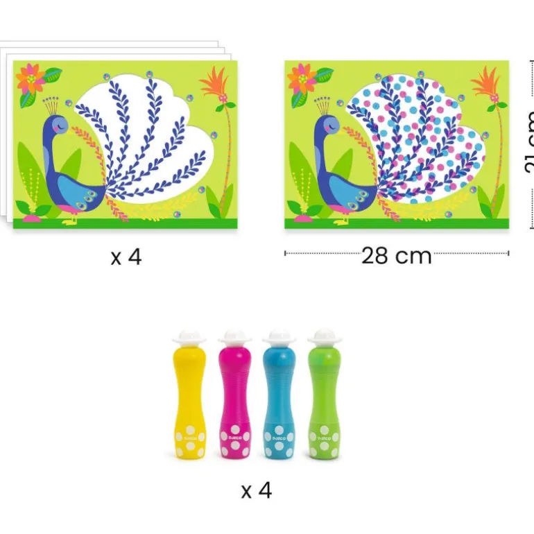 Coffret pour dessiner des points "Des points c'est tout !" 0081<Djeco Cheap