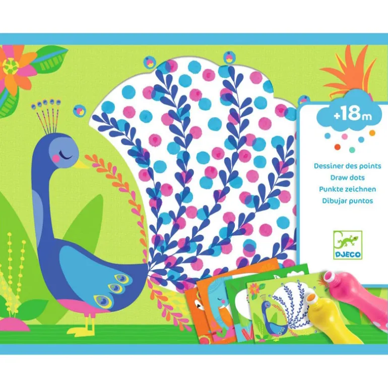 Coffret pour dessiner des points "Des points c'est tout !" 0081<Djeco Cheap