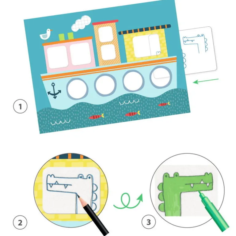Coffret pour dessiner "Décalquer est un art" 9289<Djeco Online