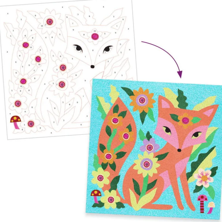 Coffret Sables colorés "Garden lights" 8680<Djeco Shop