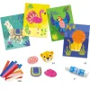 Collages pour enfant "Avec des bouclettes" 9868<Djeco Best Sale
