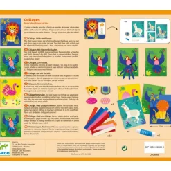 Collages pour enfant "Avec des bouclettes" 9868<Djeco Best Sale
