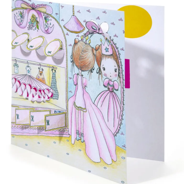 Coloriage à fenêtres "Les petites portes de Pupi" 9699<Djeco Shop
