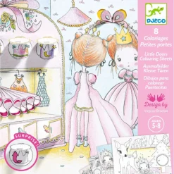 Coloriage à fenêtres "Les petites portes de Pupi" 9699<Djeco Shop