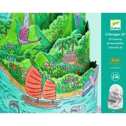 Coloriage 3D "Au sommet... de mon île" 8744<Djeco Cheap