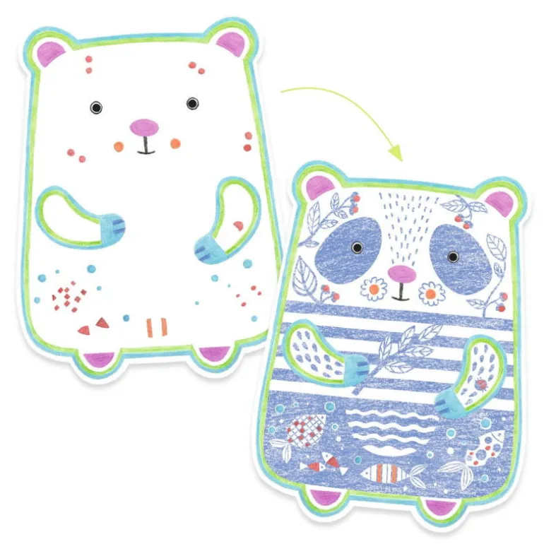Coloriages à révéler "Animaux sauvages" 0062<Djeco Discount
