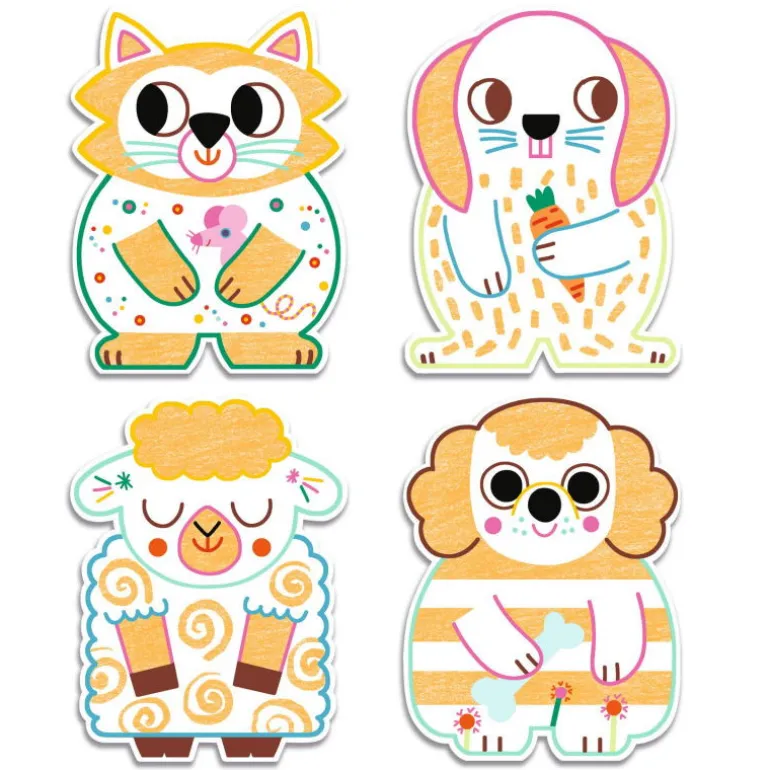 Coloriages à révéler "Animaux familiers" 0061<Djeco Cheap