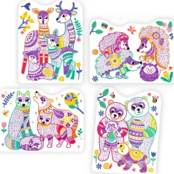 Coloriages à révéler "Familles de la forêt" 0065<Djeco Hot