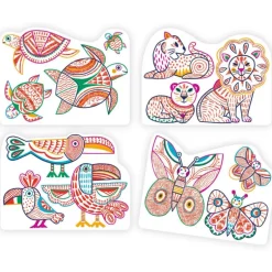 Coloriages à révéler "Familles sauvages" 0066<Djeco Cheap
