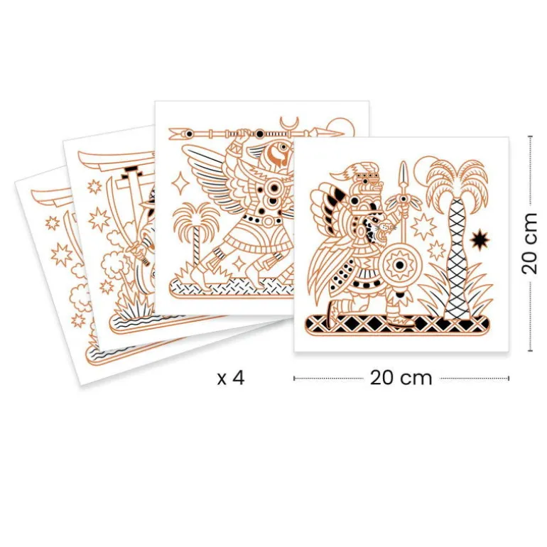 Coloriages brillants "Guerriers animaux" 9697<Djeco Store