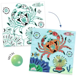 Coloriages brillants "Sous la mer" 9698<Djeco Shop