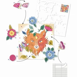 Coloriages surprise 3D 'En forêt' 9657<Djeco Clearance
