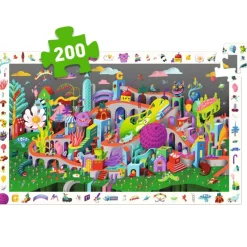 Crazy Town, Puzzle observation 200 pcs 7462<Djeco Best