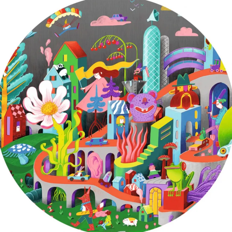 Crazy Town, Puzzle observation 200 pcs 7462<Djeco Best