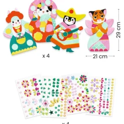 Créer avec des stickers "Brillants" 0091<Djeco Outlet