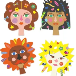 Créer avec des stickers "Coiffeur" 9045<Djeco Best Sale