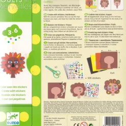 Créer avec des stickers "Coiffeur" 9045<Djeco Best Sale