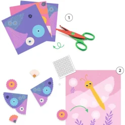 Créer avec du papier "Découper en crans" 9057<Djeco Shop