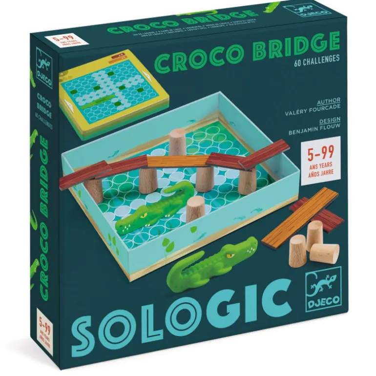 CROCO BRIDGE - Jeu Sologic de 0816<Djeco Shop