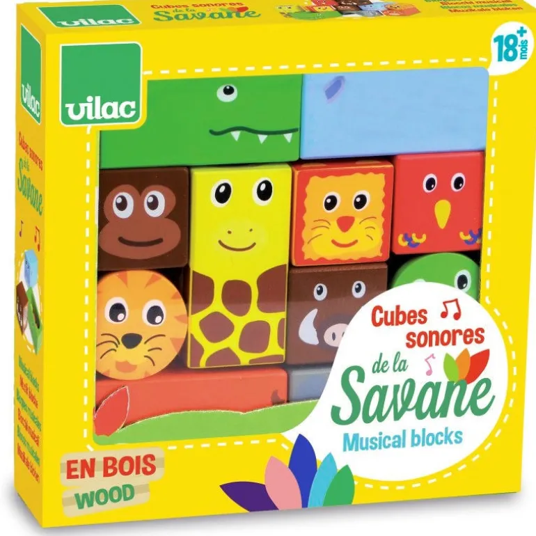 Cubes sonores de la Savane 2101<VILAC Hot