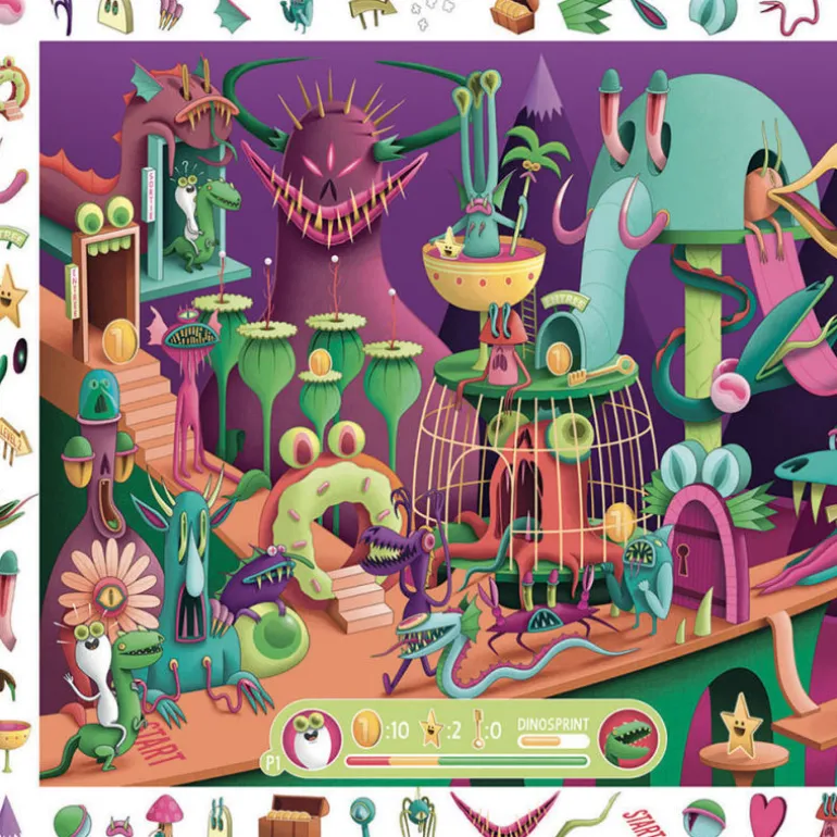 Dans un jeu vidéo, Puzzle observation 200 pcs 7560<Djeco Best