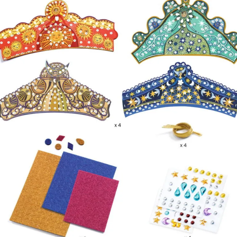 Diadèmes mosaïques à décorer "Enchanteresses" DIY 7909<Djeco Clearance