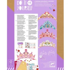 Diadèmes mosaïques à décorer "Comme une princesse" DIY 7901<Djeco Outlet