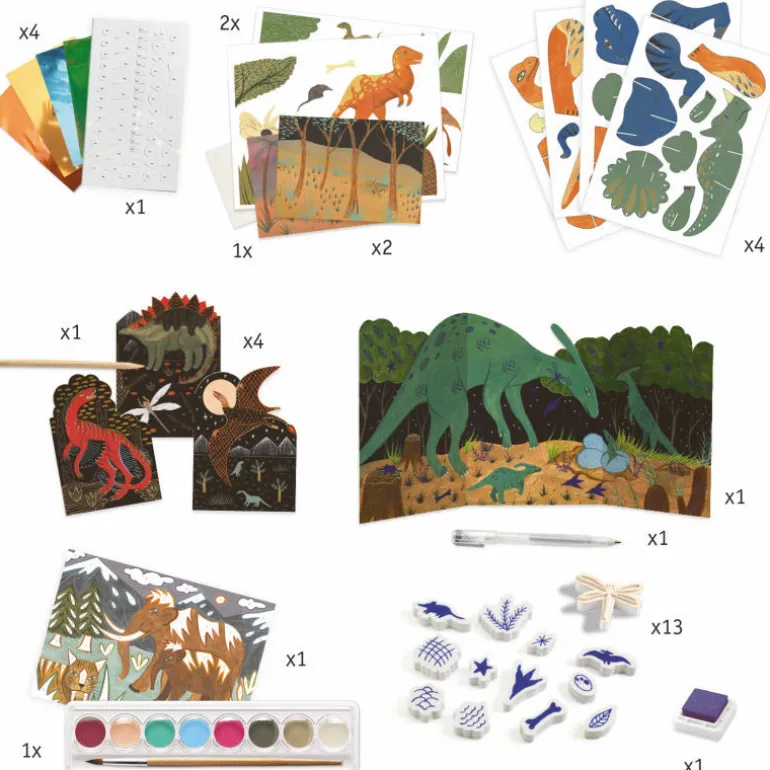 Dino Box Coffret d'activités créatives pour enfant 9331<Djeco Cheap