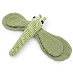 Doudou hochet "Libellule" en coton bio - - The veggy toys<MyuM Flash Sale