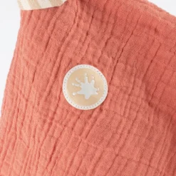 Doudou lapin en mousseline de coton rose corail 39925<SIGIKID Online