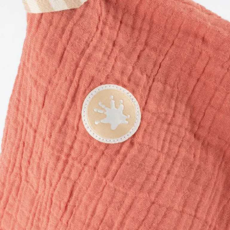Doudou lapin en mousseline de coton rose corail 39925<SIGIKID Online