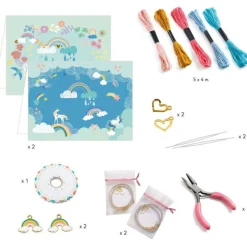 Duo de bracelets You & Me "Kumihimo Arc-en-ciel" 0014<Djeco Sale