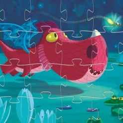 Edmond le dragon, puzzle 24 pcs silhouette 7214<Djeco Cheap