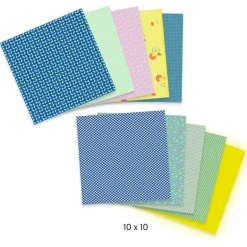 Feuilles pour origami "Natsu" Petit Pan pour 9304<Djeco Discount