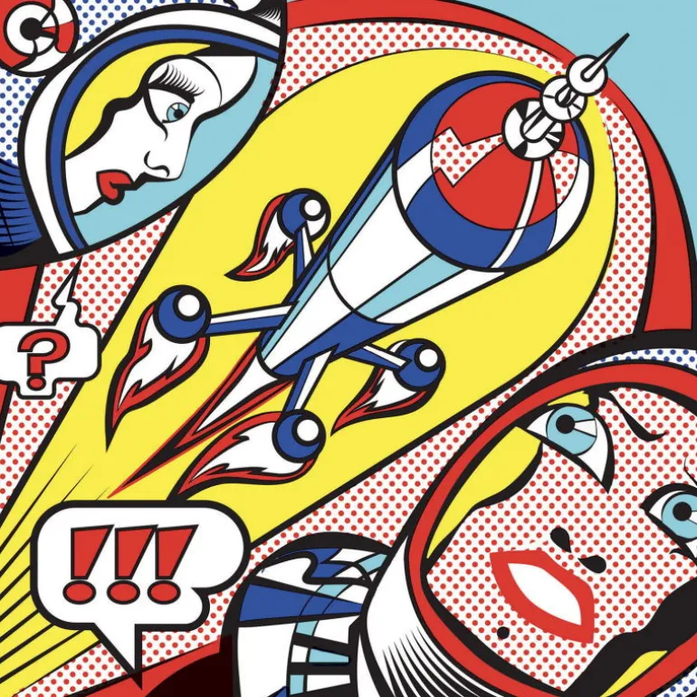 Feutres pinceaux et décalcomanies "Heroes" 9376 inspired by Roy Lichtenstein<Djeco Outlet