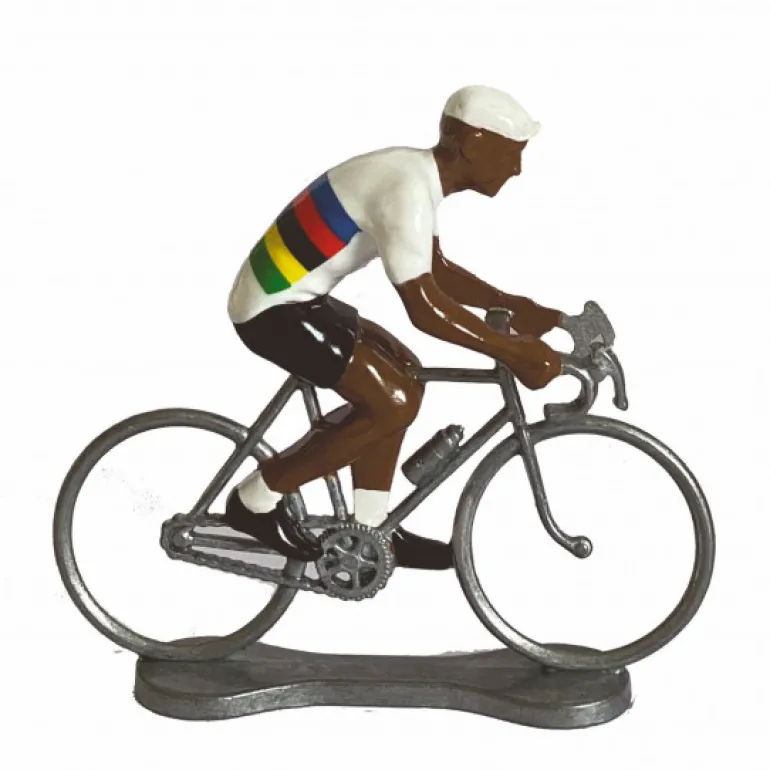 Figurine cycliste maillot champion du monde/black _ Bernard & Eddy<Bernard & Eddy Clearance