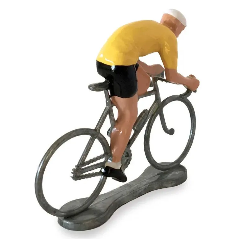 Figurine cycliste sprinteur maillot jaune_ Bernard & Eddy<Bernard & Eddy Best