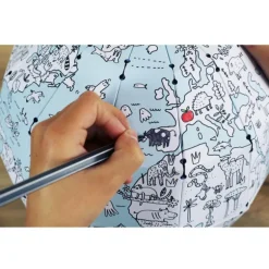 Globe terrestre 3D à assembler et à colorier Pirouette Cacahouète<PIROUETTE CACAHOUETE Best