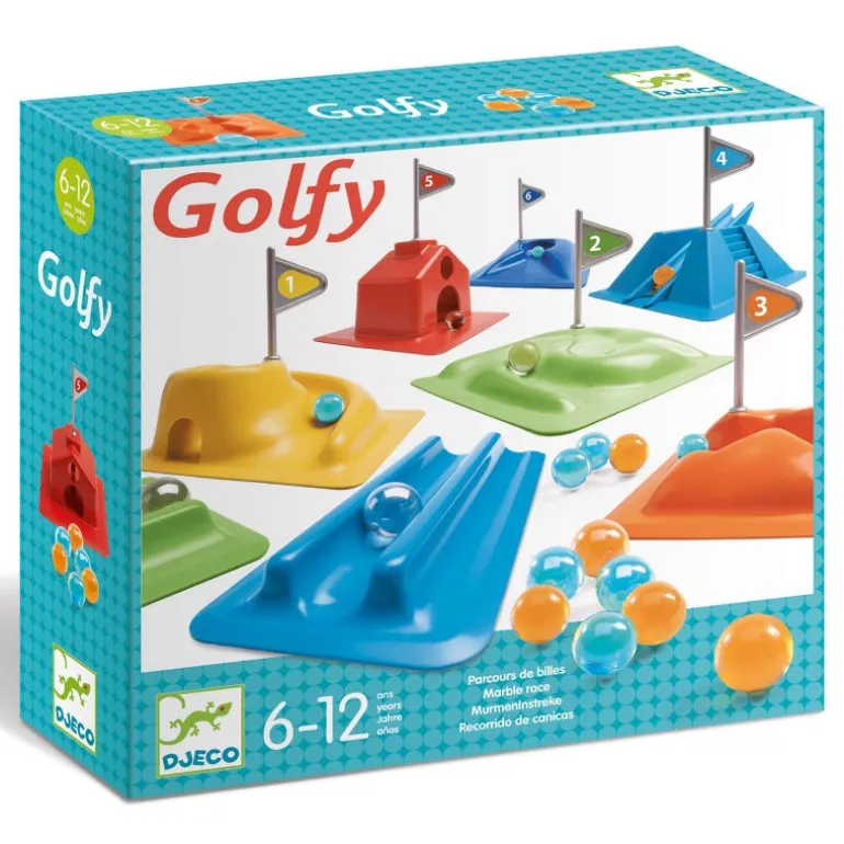 Golfy jeu de parcours de billes 2001<Djeco Store