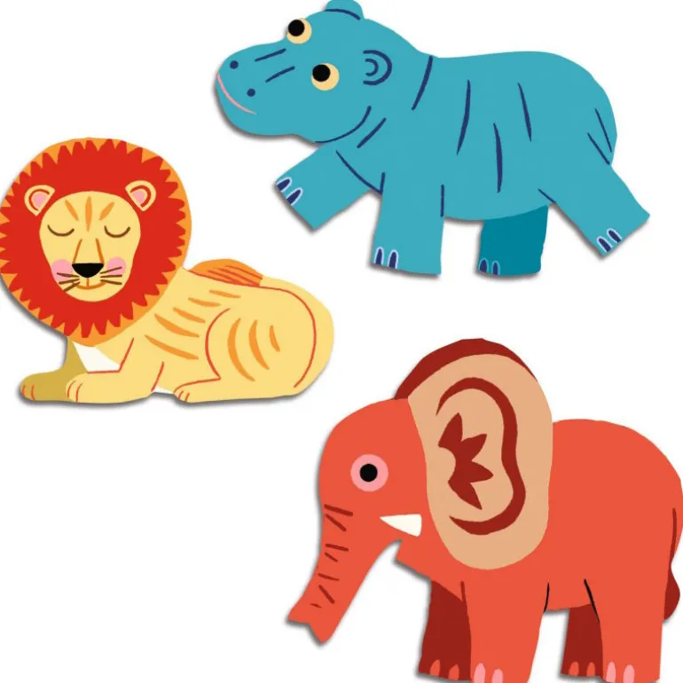Gommettes autocollantes "Animaux de la savane" Stickers pour enfants 59<Djeco Shop