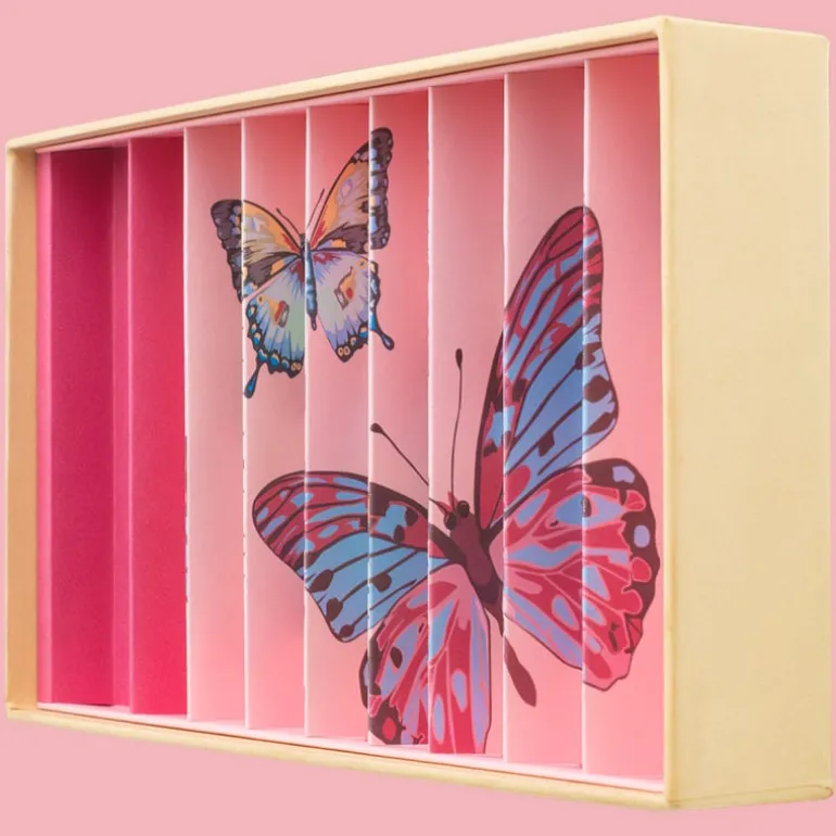 Grand coffret de billes "Papillon anamorphique" Billes & Co<Billes & Co Discount
