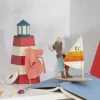 Grand frère souris à la plage avec sa planche à voile<Maileg Sale
