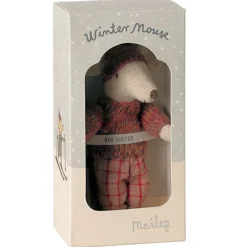 Grande soeur souris aux sports d'hiver sur ses skis - Rose<Maileg Shop