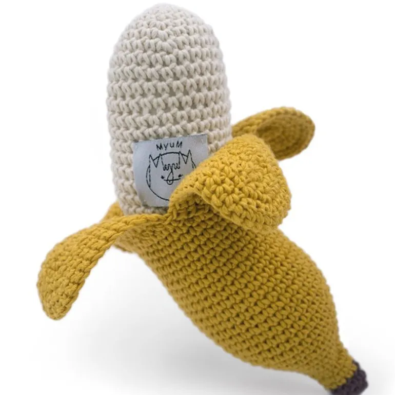 Hochet banane en crochet "The veggy toys", coton bio<MyuM Sale