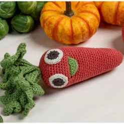 Hochet carotte en crochet "The veggy toys", coton bio<MyuM Fashion