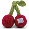 Hochet cerises en crochet "The veggy toys", coton bio<MyuM Sale